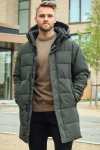 ONLY & SONS CARL LONG QUILTED COAT Peat