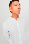 Jack & Jones Summer Band Linen Shirt LS White