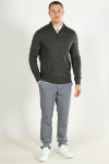 Selected Tray LS Merino Knit Half Zip Forest Night