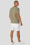 Clean Cut Copenhagen Basic Organic Tee Dusty Green Melangé