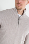 ONLY & SONS Mace Regular Half Zip Knit Silver Lining