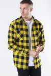 URBAN CLASSICS Checked Flanell Overhemd Black/Honey