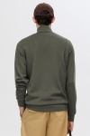 Selected Emanuel Soft Half Zip Sweat Forest Night