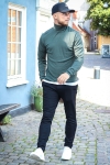 JEFF MALCOLM ROLL NECK KNIT Army