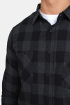 URBAN CLASSICS Checked Flanell Overhemd Black/Charcoal