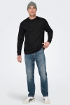 ONLY & SONS Fred Oversize LS Tee Black