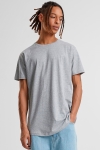 URBAN CLASSICS Shaped Long Tee Grey