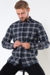 Selected SLHSLIMTRENT SHIRT LS CHECK W Dark Navy Checks