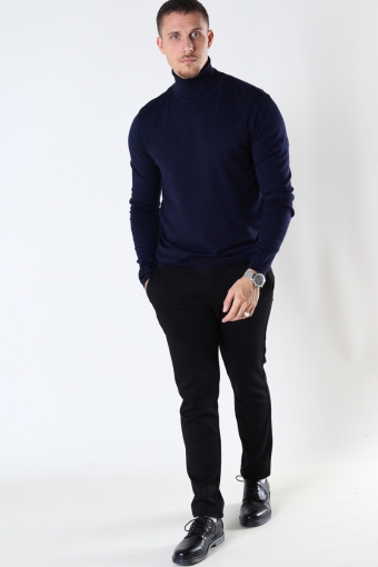 MALCOLM ROLL NECK KNIT Navy