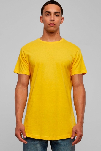 Shaped Long Tee Chrome Yellow