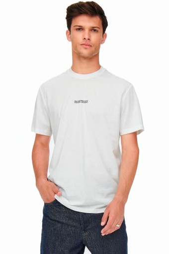 Onsmusk Life Reg Logo SS Tee White