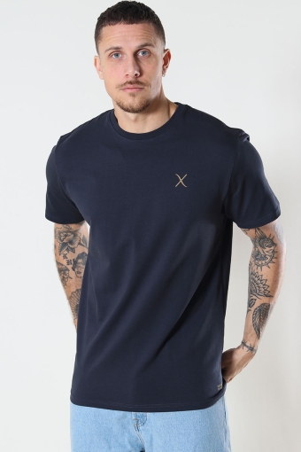 Cross Logo Organic Tee Dark Navy