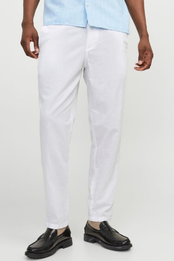 Ace Summer Linen Pants Bright White