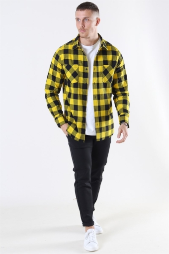 Checked Flanell Overhemd Black/Honey