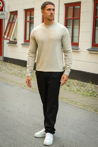 Carter Knit Crew Neck Oatmeal