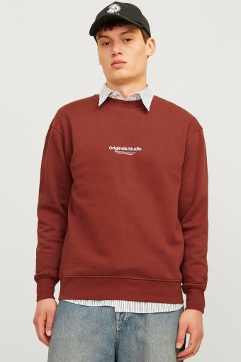 Vesterbro Sweat Crew Neck Brandy Brown