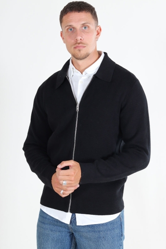 Milano Stitch Knit Cardigan Black