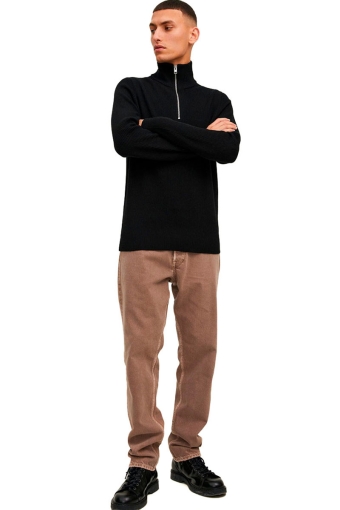 PERFECT KNIT HALF ZIP Black