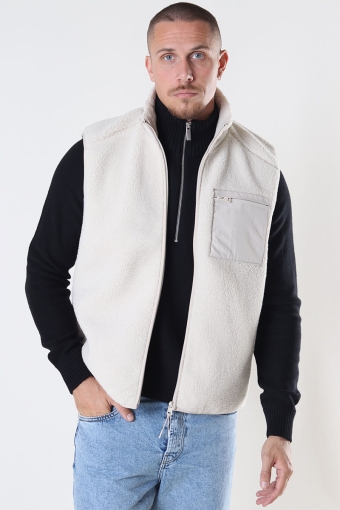 Dallas Sherpa Vest Silver Lining