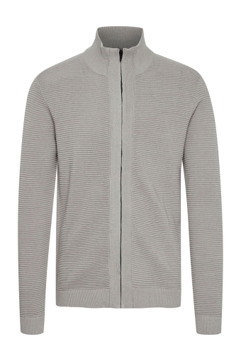 Valencia Knit Full  Zip Light Grey Melange