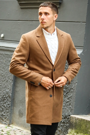 Harrison Wool Coat Khaki