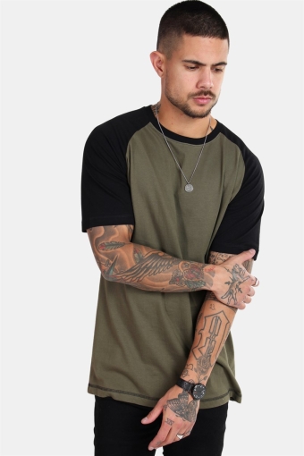 Raglan T-shirt New Army/Black