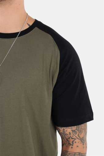 Raglan T-shirt New Army/Black