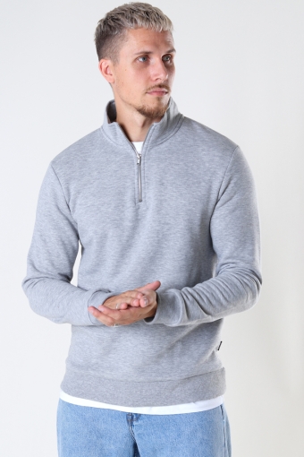 ONSCERES LIFE HALF ZIP SWEAT Light Grey Melange