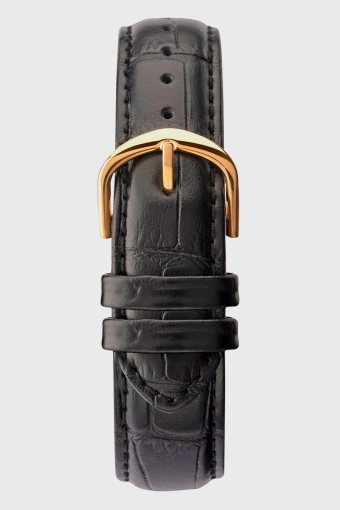 1838 Classic Leather Klok Black/Gold