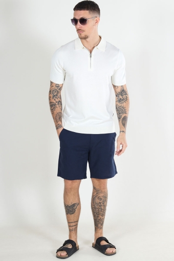 Kane Summer Linen Jogger Shorts Navy Blazer