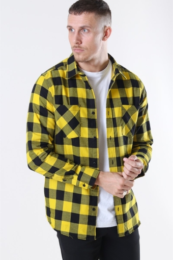 Checked Flanell Overhemd Black/Honey