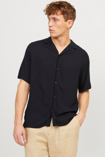 Jeff Solid Resort Shirt SS Black