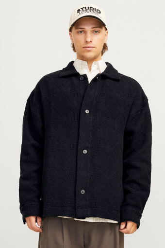 Greenpoint Jacquard Overshirt  Black