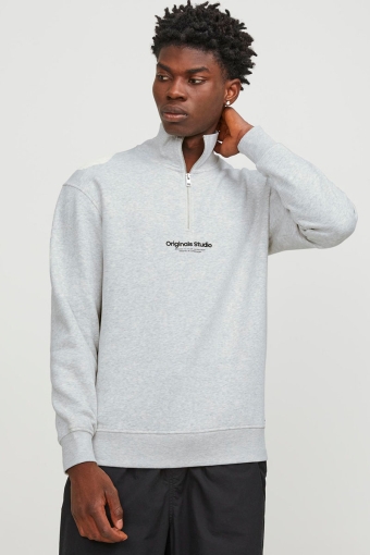 Vesterbro Sweat Half Zip White Melange