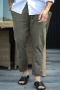 Clean Cut Copenhagen Barcelona Cotton Linen Pants Dusty Green