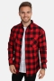 URBAN CLASSICS Checked Flanell Overhemd Red/Black