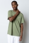 Clean Cut Copenhagen Cross Logo Organic Tee Dusty Green