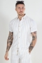 Jack & Jones Joshua Oxford Strip Shirt SS Crockery